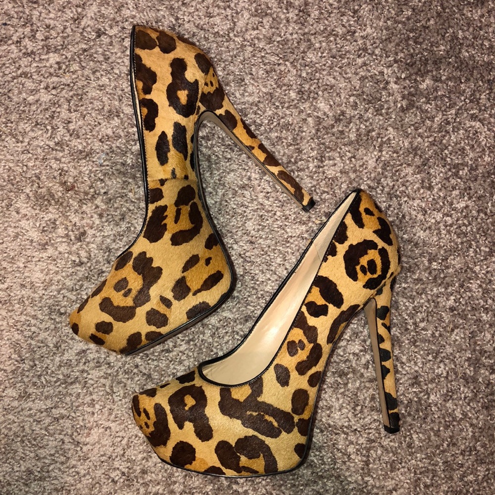 Jessica Simpson Cheetah Platform Heel